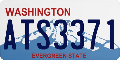 WA license plate ATS3371