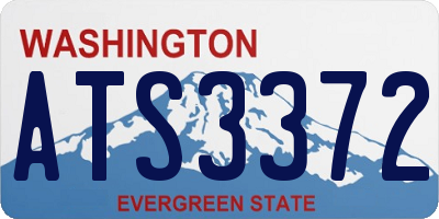 WA license plate ATS3372