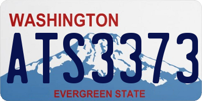 WA license plate ATS3373