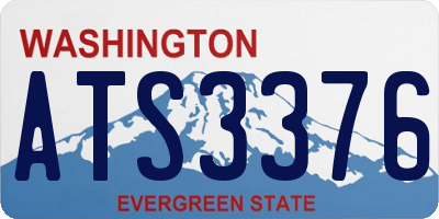WA license plate ATS3376