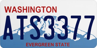 WA license plate ATS3377