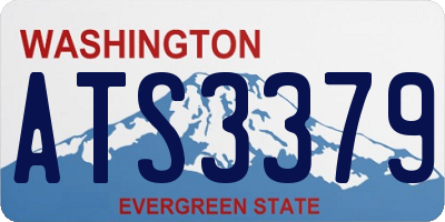 WA license plate ATS3379