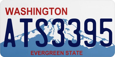 WA license plate ATS3395