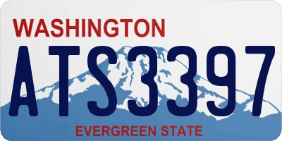 WA license plate ATS3397