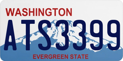 WA license plate ATS3399