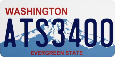 WA license plate ATS3400