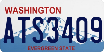 WA license plate ATS3409