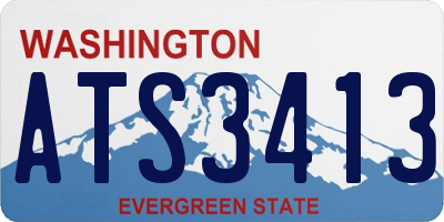 WA license plate ATS3413