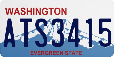WA license plate ATS3415