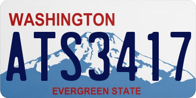 WA license plate ATS3417