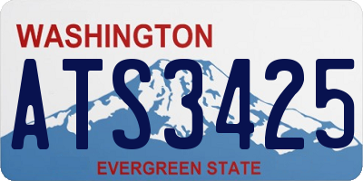 WA license plate ATS3425