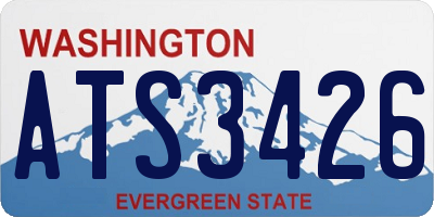 WA license plate ATS3426