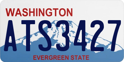 WA license plate ATS3427
