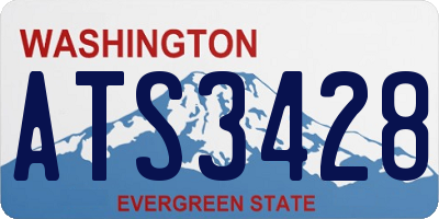 WA license plate ATS3428
