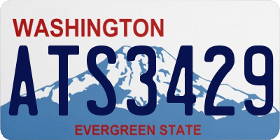 WA license plate ATS3429