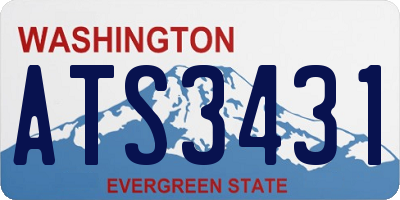 WA license plate ATS3431