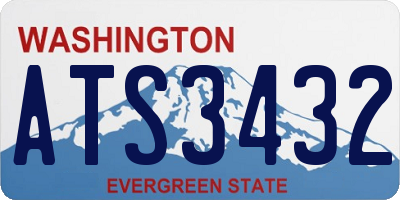 WA license plate ATS3432