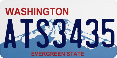 WA license plate ATS3435