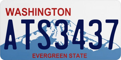 WA license plate ATS3437