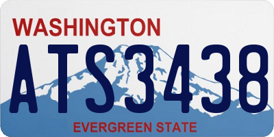 WA license plate ATS3438