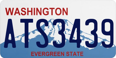 WA license plate ATS3439