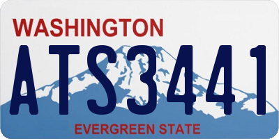 WA license plate ATS3441