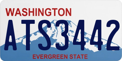 WA license plate ATS3442