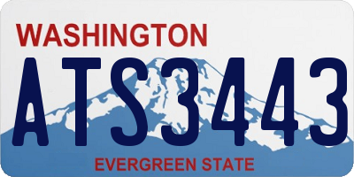 WA license plate ATS3443