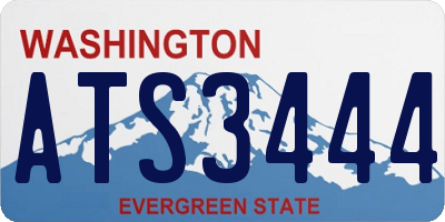 WA license plate ATS3444