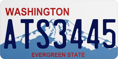 WA license plate ATS3445