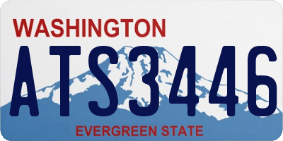 WA license plate ATS3446