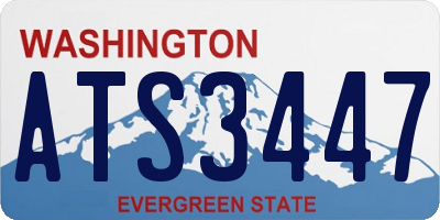 WA license plate ATS3447