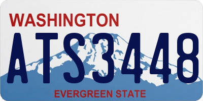 WA license plate ATS3448