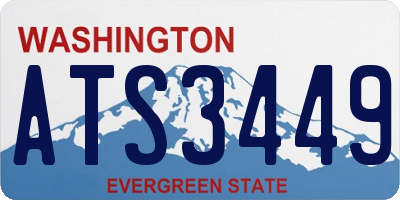 WA license plate ATS3449