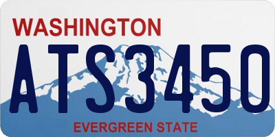 WA license plate ATS3450