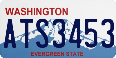 WA license plate ATS3453