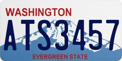 WA license plate ATS3457