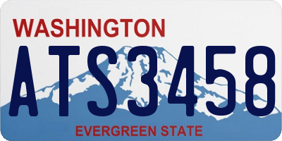 WA license plate ATS3458