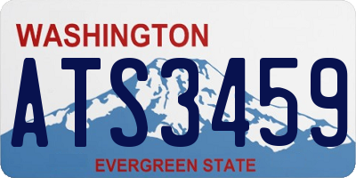 WA license plate ATS3459