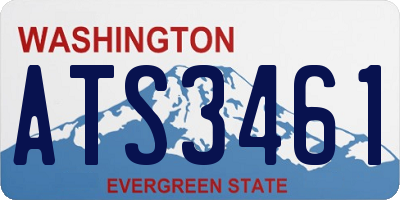 WA license plate ATS3461