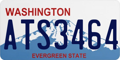 WA license plate ATS3464