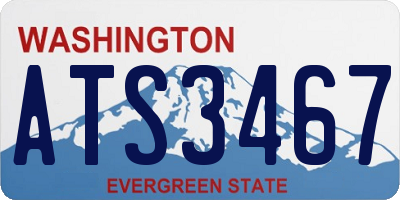 WA license plate ATS3467
