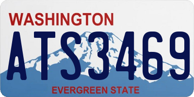 WA license plate ATS3469