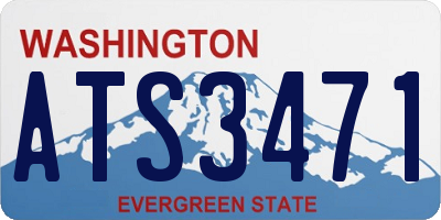 WA license plate ATS3471