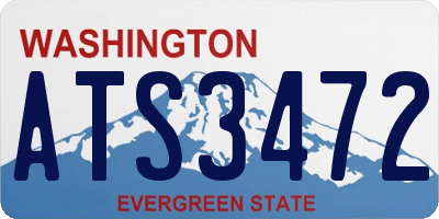 WA license plate ATS3472