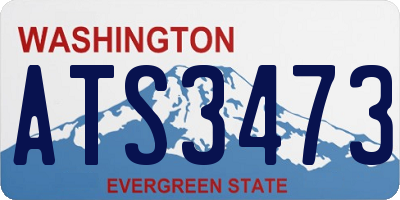 WA license plate ATS3473