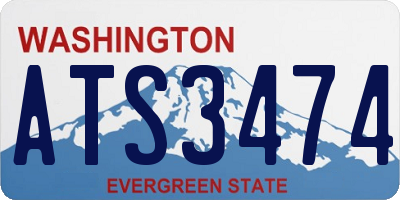 WA license plate ATS3474