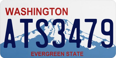 WA license plate ATS3479