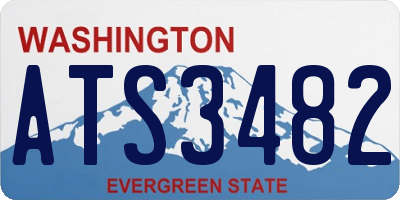 WA license plate ATS3482