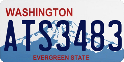 WA license plate ATS3483